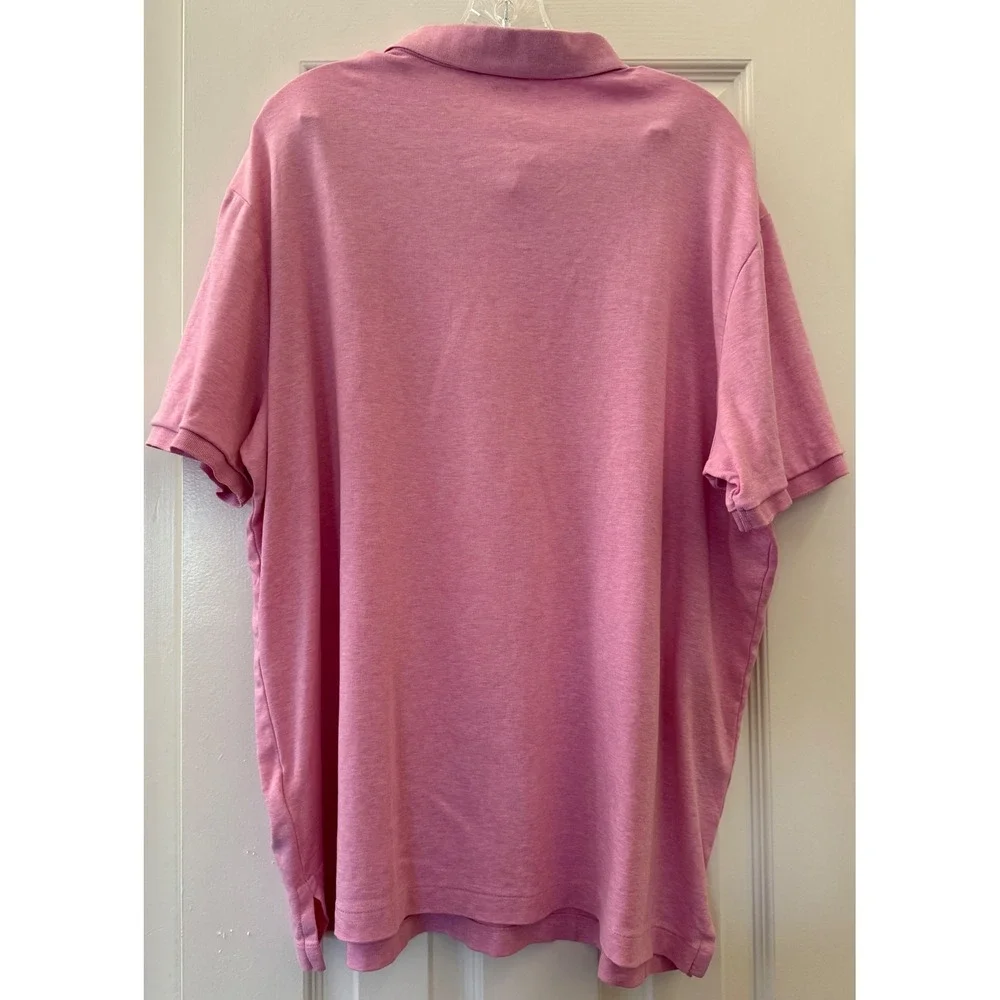 Polo Ralph Lauren Mens XL Classic Fit Pink Heather Short Sleeve Polo Shirt